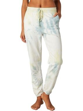 NWT Beyond Yoga Weekend Sweatpant jogger baggy tie dye cotton pant size S $98